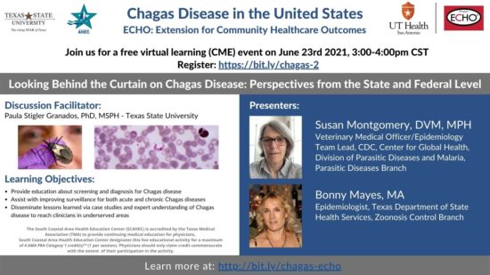 Chagas ECHO flyer for June session