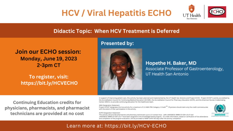HCV ECHO session flyer 6.19.2023