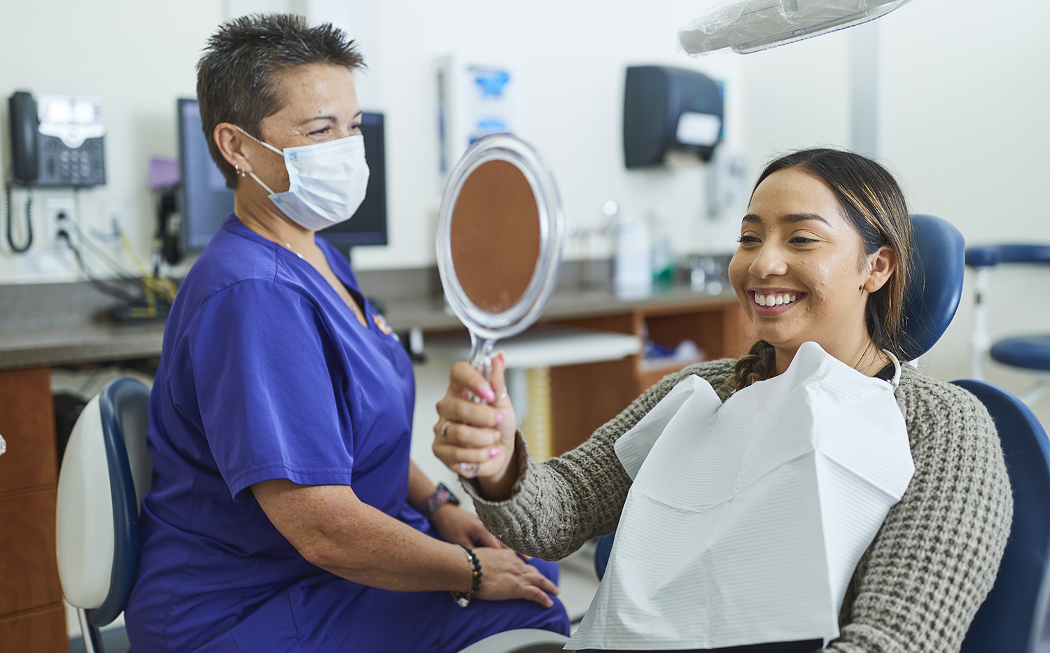 Smiling dental patient at the General Dentistry Clinic