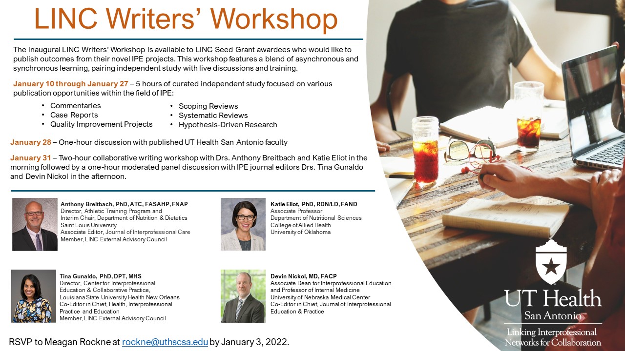 LINC Writers Workshop Flyer