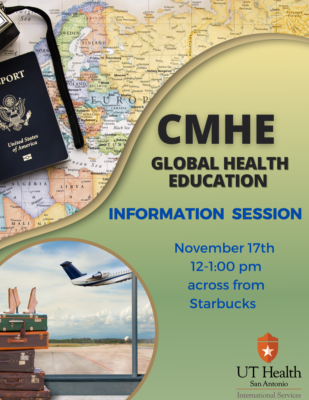 Flyer for an education abroad event