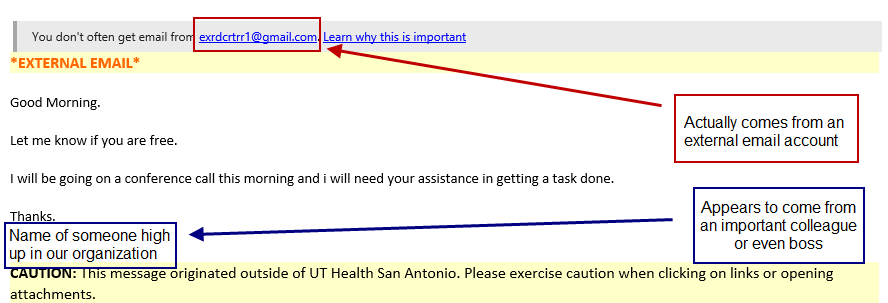 screenshot of task email