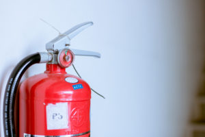 fire extinguisher red